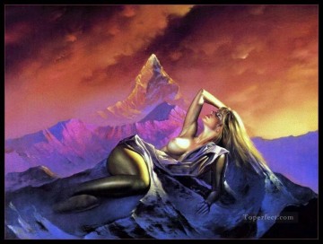  femme Kunst - Femme montagne Zauber